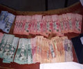 Policía Nacional apresa cinco personas por ocuparles miles de pesos falsos en La Vega