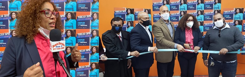 Dominicana aspira concejal NY detalla plan de trabajo durante inauguración comando campaña
