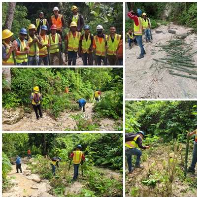 Minera Belfond realiza reforestación en Las Filipinas en Barahona