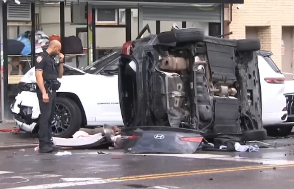 Más tragedia en el Alto Manhattan; 2 muertos y 4 heridos en accidentes automovilístico 