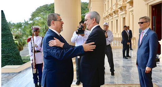 Abinader recibe al Presidente electo de Guatemala, Bernardo Arévalo